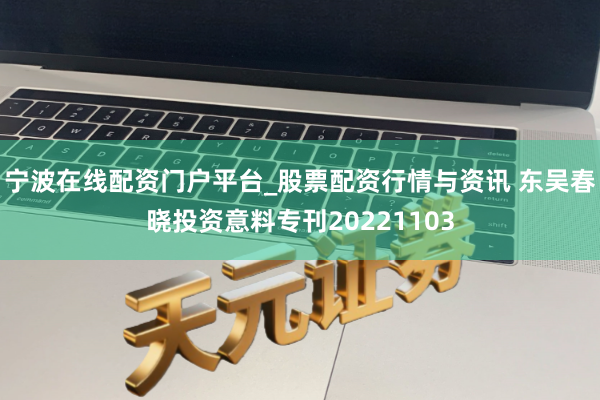 宁波在线配资门户平台_股票配资行情与资讯 东吴春晓投资意料专刊20221103